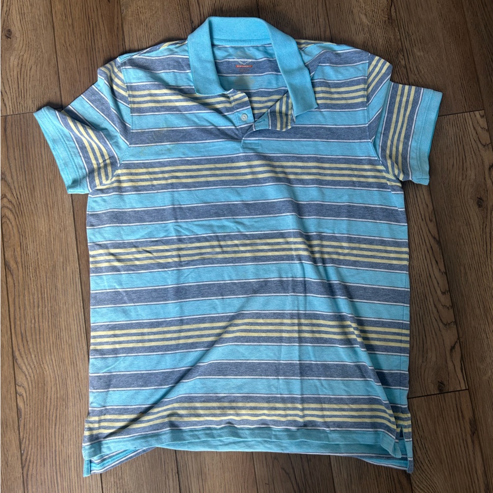 Striped Blue Polo Shirt